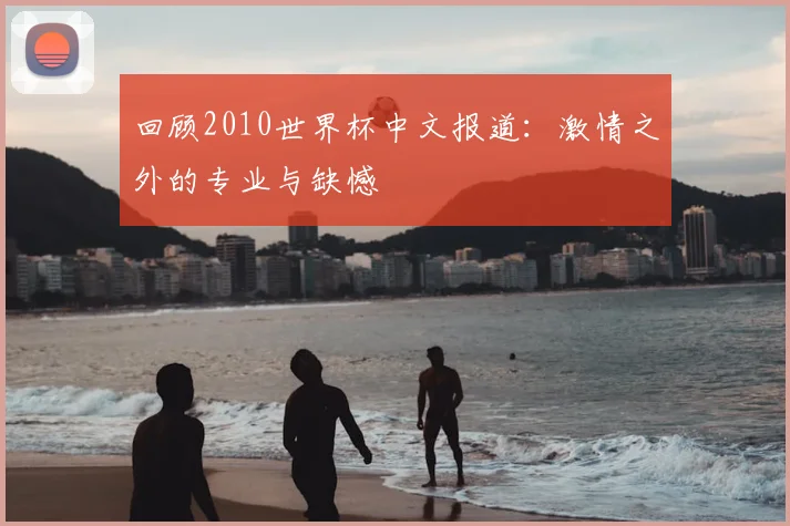 回顾2010世界杯中文报道:激情之外的专业与缺憾